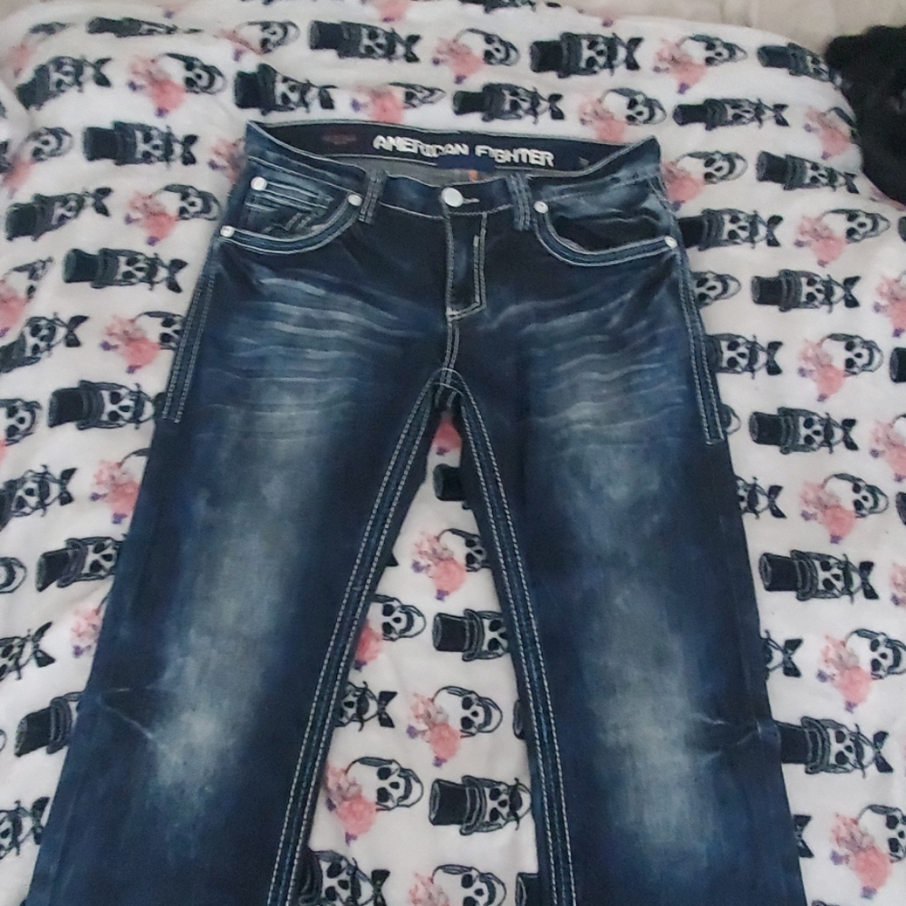 American fighter jeans